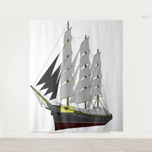 Ship Ahoy Tapestry Wandteppich (Vorderseite)