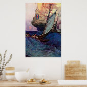 Ship Approach Poster (Küche)