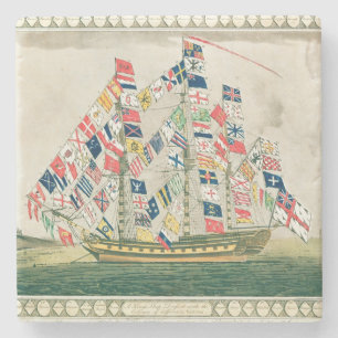 Ship eines Königs Steinuntersetzer