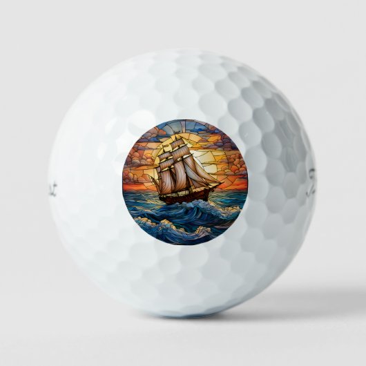 Ship Golf Balls Golfball (Vorderseite)