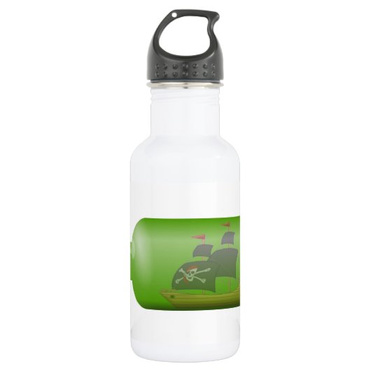 Ship in a bottle edelstahlflasche (Vorderseite)