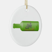 Ship in a bottle keramik ornament (Rechts)