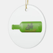 Ship in a bottle keramik ornament (Links)