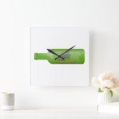 Ship in a bottle quadratische wanduhr (Zuhause)