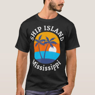 Ship Island Beach Mississippi Summer Vacation Souv T-Shirt