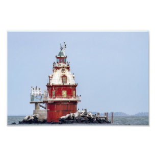 Ship John Shoal Lighthouse Fotodruck