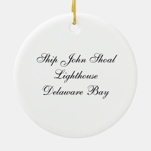Ship John Shoal Lighthouse Keramik Ornament (Hinten)
