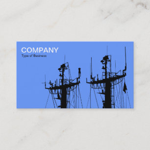 Ship Masts - Baby Blue Visitenkarte