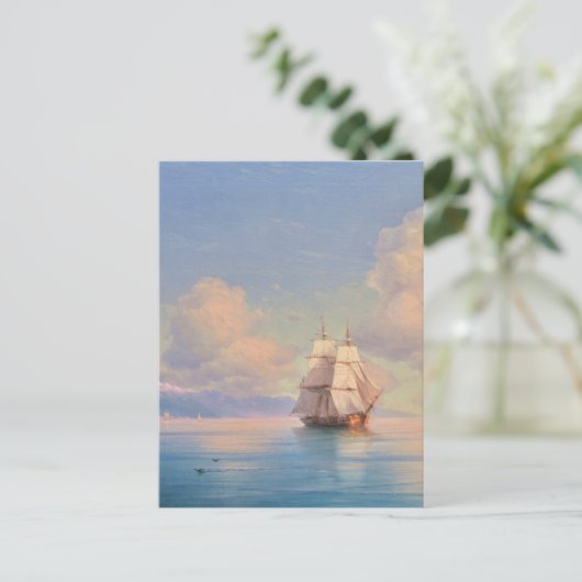 Ship off the coast - Ivan Aivazovsky Postkarte (Stehend Vorderseite)