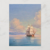 Ship off the coast - Ivan Aivazovsky Postkarte (Vorderseite)
