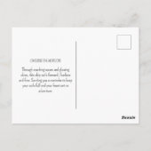 Ship Sailing Ocean Waves Sunset Nautical Sea Postkarte (Rückseite)