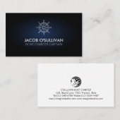 Ship Wheel Boat Charter Fishing Visitenkarte (Vorne/Hinten)