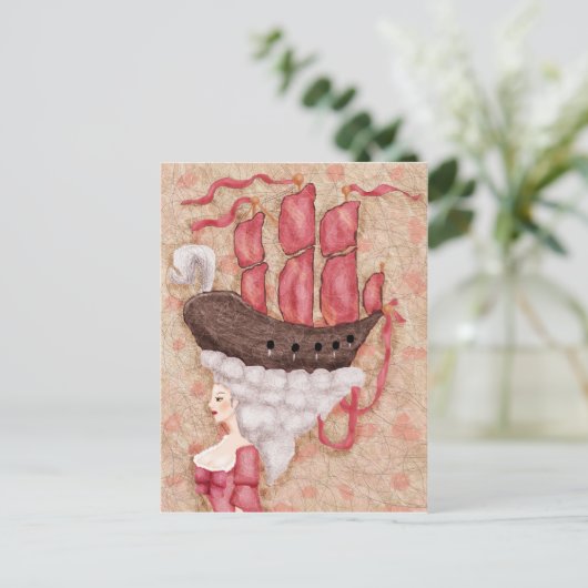 Ship Wig Postkarte (Stehend Vorderseite)