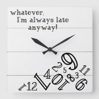 Shiplap rustikale Uhr: Quadratische Wanduhr