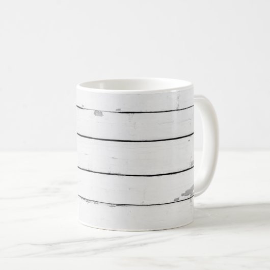 Shiplap Rustikales Texturholz Kaffeetasse (VorderseiteRechts)