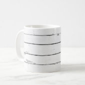 Shiplap Rustikales Texturholz Kaffeetasse (Vorderseite Links)