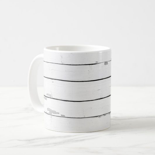 Shiplap Rustikales Texturholz Kaffeetasse (Vorderseite Links)