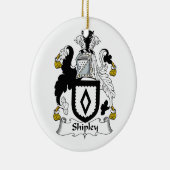 Shipley Familienwappen Keramikornament (Rechts)