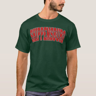 SHIPPENSBURG PA PENNSYLVANIA Varsity-Stil USA Vin T-Shirt