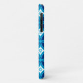 Shippo mit Blume Motif, Deep Indigo Blue Case-Mate iPhone Hülle (Hinten/Links)