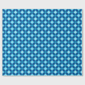 Shippo mit Blume Motif, Deep Indigo Blue Geschenkpapier (Flach)