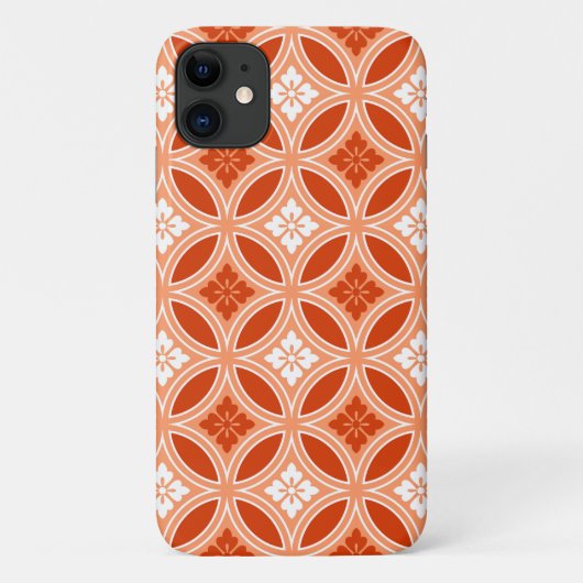 Shippo mit Blume Motif, Mandarin Orange Case-Mate iPhone Hülle (Rückseite)