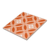 Shippo mit Blume Motif, Mandarin Orange Fliese (Seite)