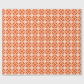Shippo mit Blume Motif, Mandarin Orange Geschenkpapier (Flach)