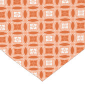 Shippo mit Blume Motif, Mandarin Orange Kurzer Tischläufer (Ecke)