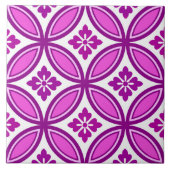 Shippo mit Blume Motif, Orchid und Deep Lila Fliese (Vorderseite)