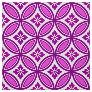 Shippo mit Blume Motif, Orchid und Deep Lila Stoff