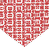 Shippo mit Blume Motif, Rot und Weiß Kurzer Tischläufer (Ecke)