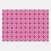 Shippo mit Blume Motif, Schwarz, Wein, Türkis Geschenkpapier Set (Vorderseite 2)