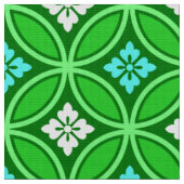 Shippo mit Blume Motif, Shades of Jade Green Stoff (Nahaufnahme)