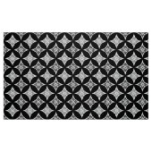 Shippo mit Blumen-Motiv, Schwarzem, Weiß und Grau Stoff (Fat Quarter (45,7 x 55,9 cm))