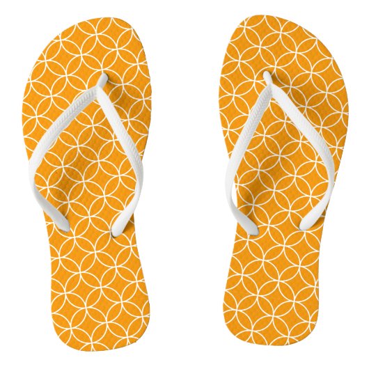 Shippô-Orange-Motiv Badesandalen (Fußbett)