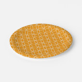 Shippô-Orange-Motiv Pappteller (Schrägansicht)
