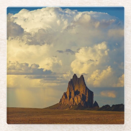 Shiprock gegen Thunderhead Glasuntersetzer (Vorderseite)
