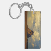 Shiprock gegen Thunderhead Schlüsselanhänger (Vorderseite links)