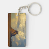 Shiprock gegen Thunderhead Schlüsselanhänger (Rückseite)