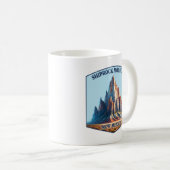Shiprock Mountain New Mexico Kaffeetasse (VorderseiteRechts)