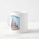 Shiprock Mountain New Mexico Kaffeetasse (Vorderseite Links)