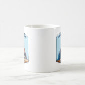 Shiprock Mountain New Mexico Kaffeetasse (Mittel)