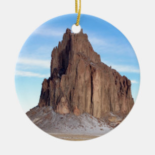 Shiprock Mountain, New Mexico Keramik Ornament