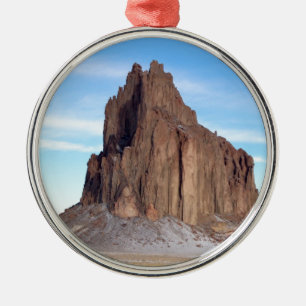 Shiprock Mountain, New Mexico Ornament Aus Metall