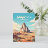 Shiprock, New Mexico Postkarte (Stehend Vorderseite)