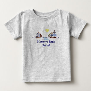 Ships Ahoy Nautical Baby Top