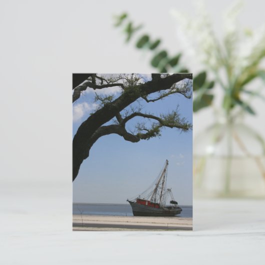 Ships Ahoy Post Card Postkarte (Stehend Vorderseite)