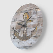 Ship's Anchor. Große Wanduhr (Winkel)