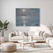 Ships with lanterns at sea, Peder Severin Krøyer Poster